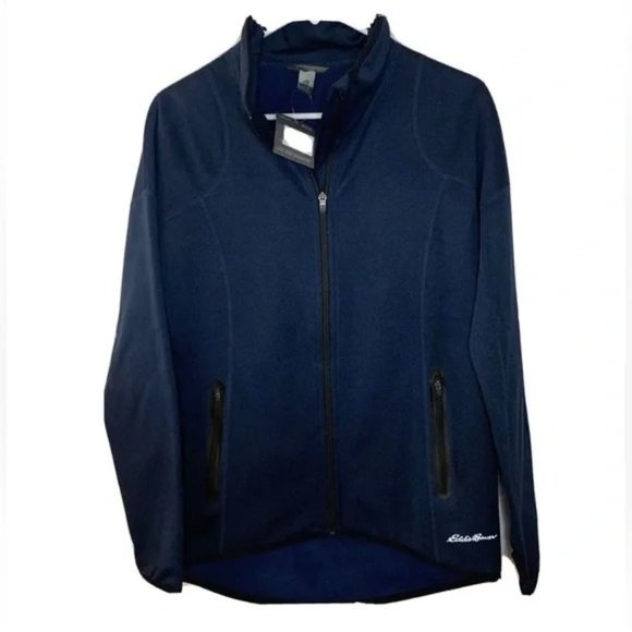 NWT EDDIE BAUER Women's Navy Blue Zipper After Burn 2.0 Jacket Size xxl - Picture 1 of 7